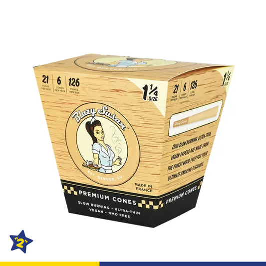 BLAZY SUSAN UNBLEACHED PRE ROLLED CONES