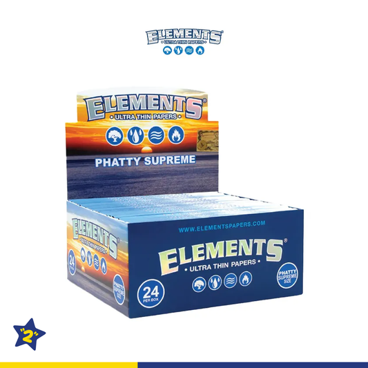 ELEMENTS PHATTY SUPREME ROLLING PAPERS 32CT/24PK
