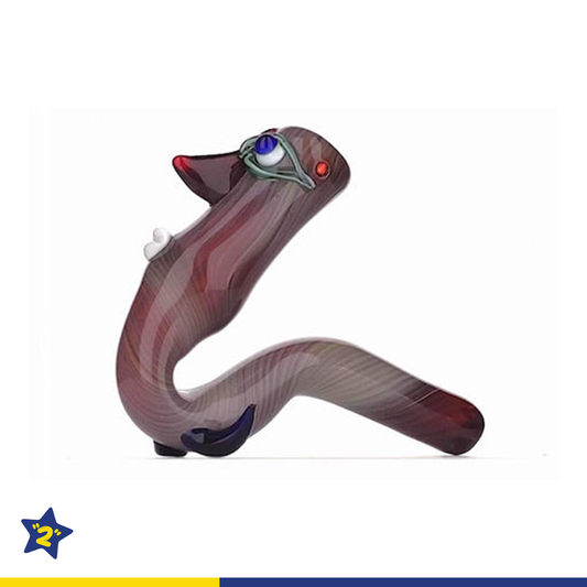 Heady Book Worm Pipe