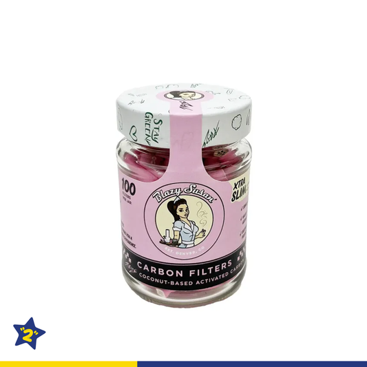 BLAZY SUSAN ACTIVATED CHARCOAL XTRA SLIM FILTER TIPS 100CT/JAR