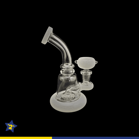 Bent Mouth Shower head Per Dab Rig with Matching Bowl