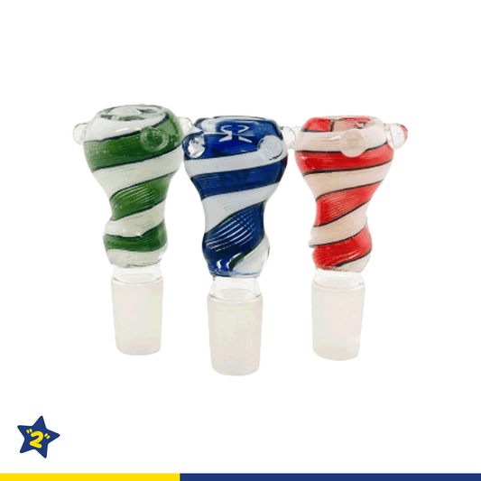 18mm Swirl Color Funnel Bowls