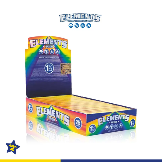 ELEMENTS PRISM 1¼ ROLLING PAPER 50CT/25PK