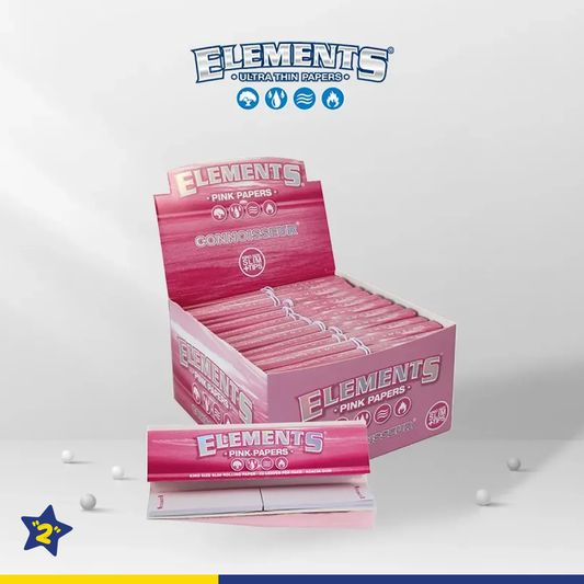 ELEMENTS CONNOISSEUR KING SIZE SLIM HEMP PAPER + TIPS 32CT/24PK