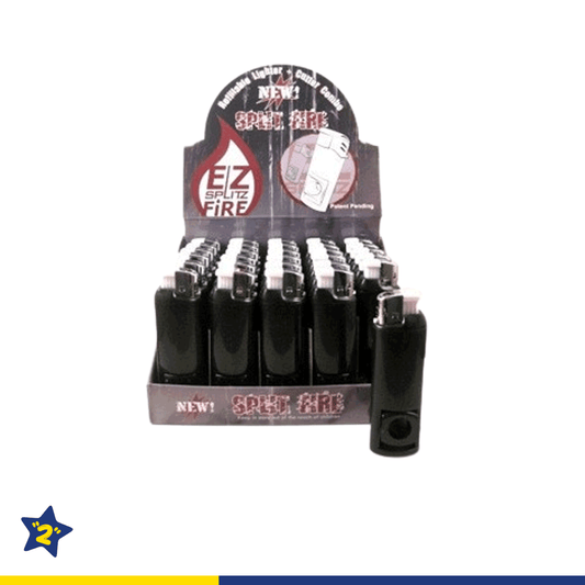EZ SPLITZ FIRE W/ LIGHTER & CIGAR CUTTER DISPLAY
