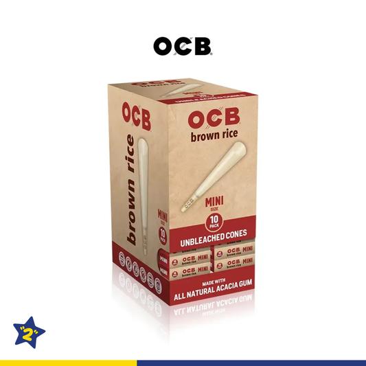 OCB BROWN RICE UNBLEACHED PRE-ROLLED CONES