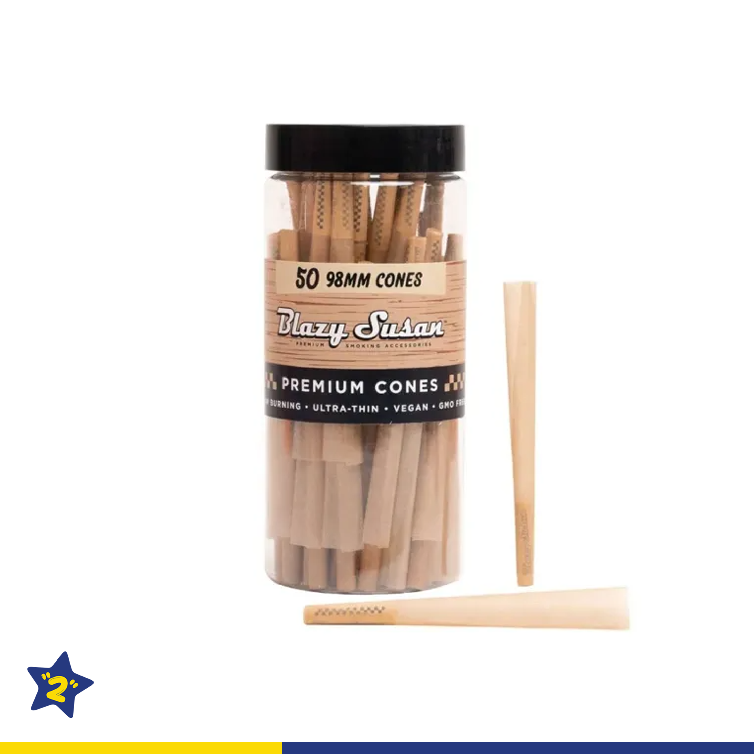BLAZY SUSAN UNBLEACHED PRE ROLLED CONES