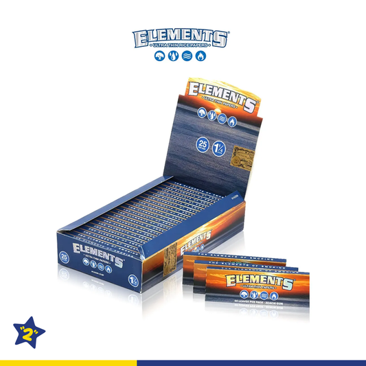 ELEMENTS ULTRA THIN 1 1/4 RICE ROLLING PAPER