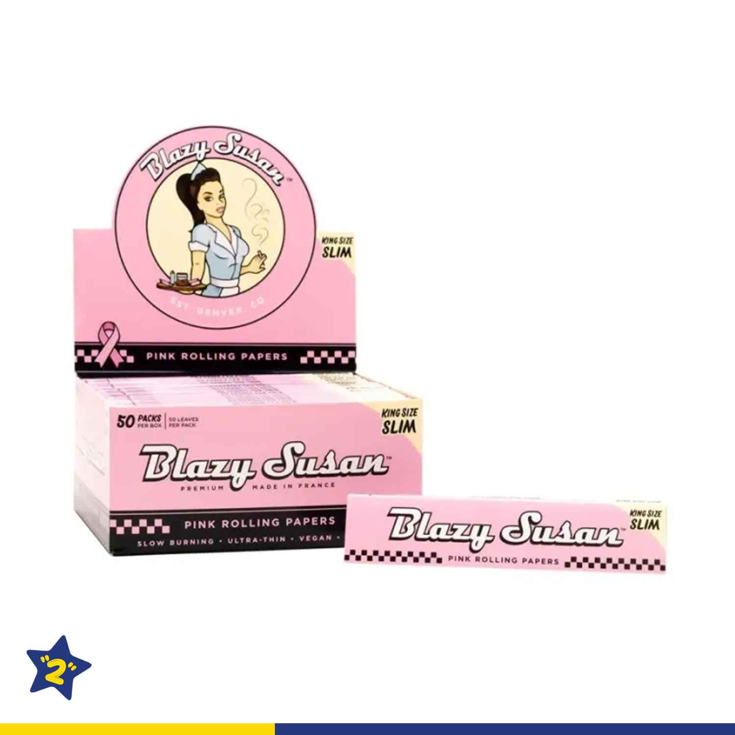 BLAZY SUSAN PINK ROLLING PAPERS