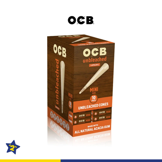 OCB VIRGIN UNBLEACHED MINI PRE-ROLLED CONES 10CT/32PK