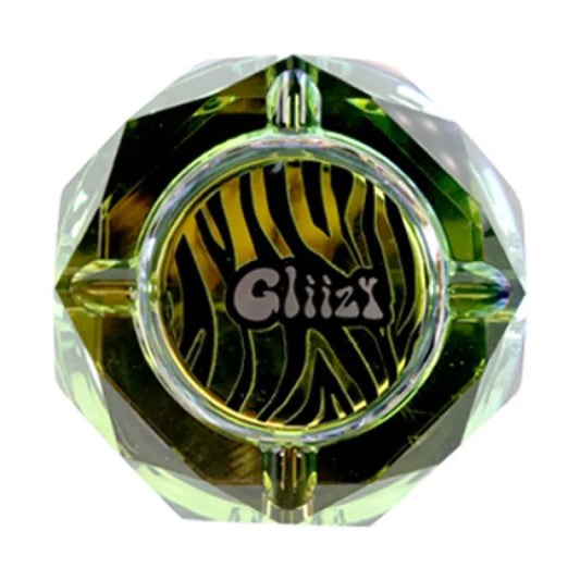 GLIIZY STRIPE DIAMOND CRYSTAL ASHTRAY