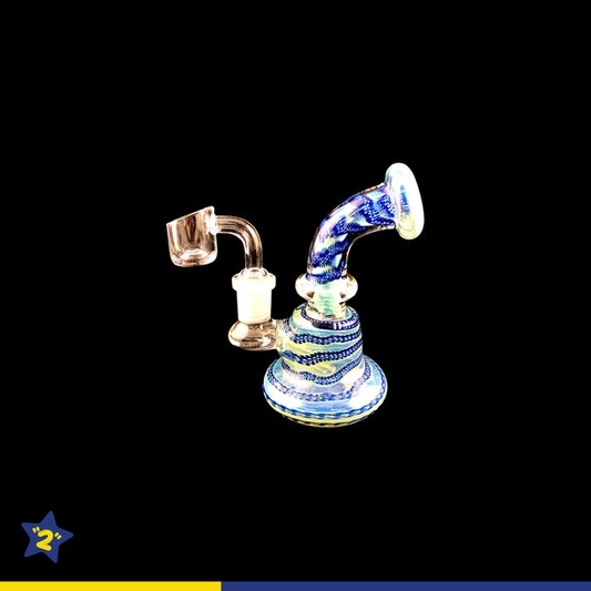 Fumed Inside Swirl Mini Dab Rig