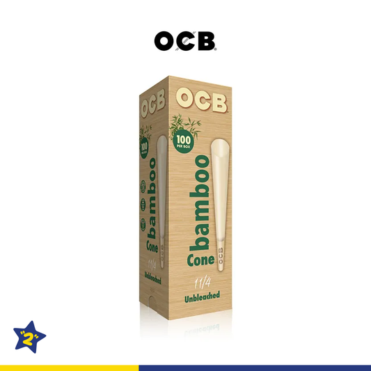 OCB BAMBOO UNBLEACHED 1¼ SIZE PRE-ROLLED CONE