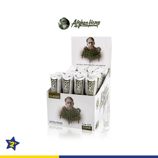 AFGHAN HEMP PRE-ROLLED CONES 24CT/DISPLAY