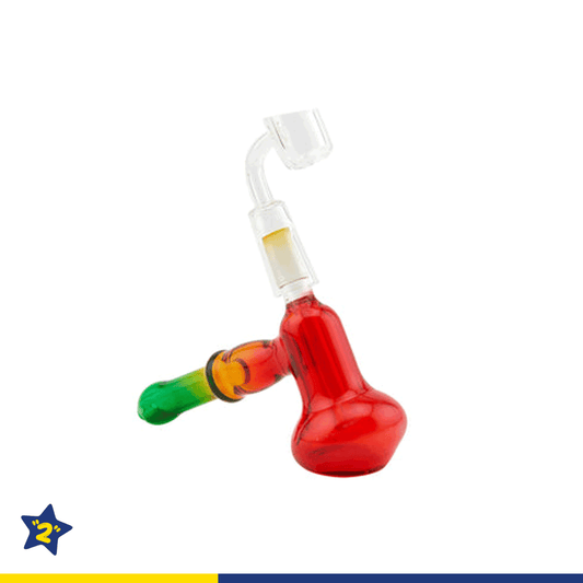 Rasta Color Hammer Bubbler Dab Rig