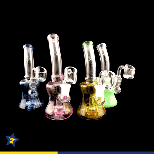 Half Color Body Showerhead Perc Dab Rig