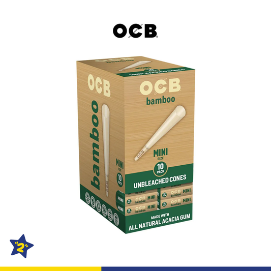 OCB BAMBOO UNBLEACHED MINI PRE-ROLLED CONES