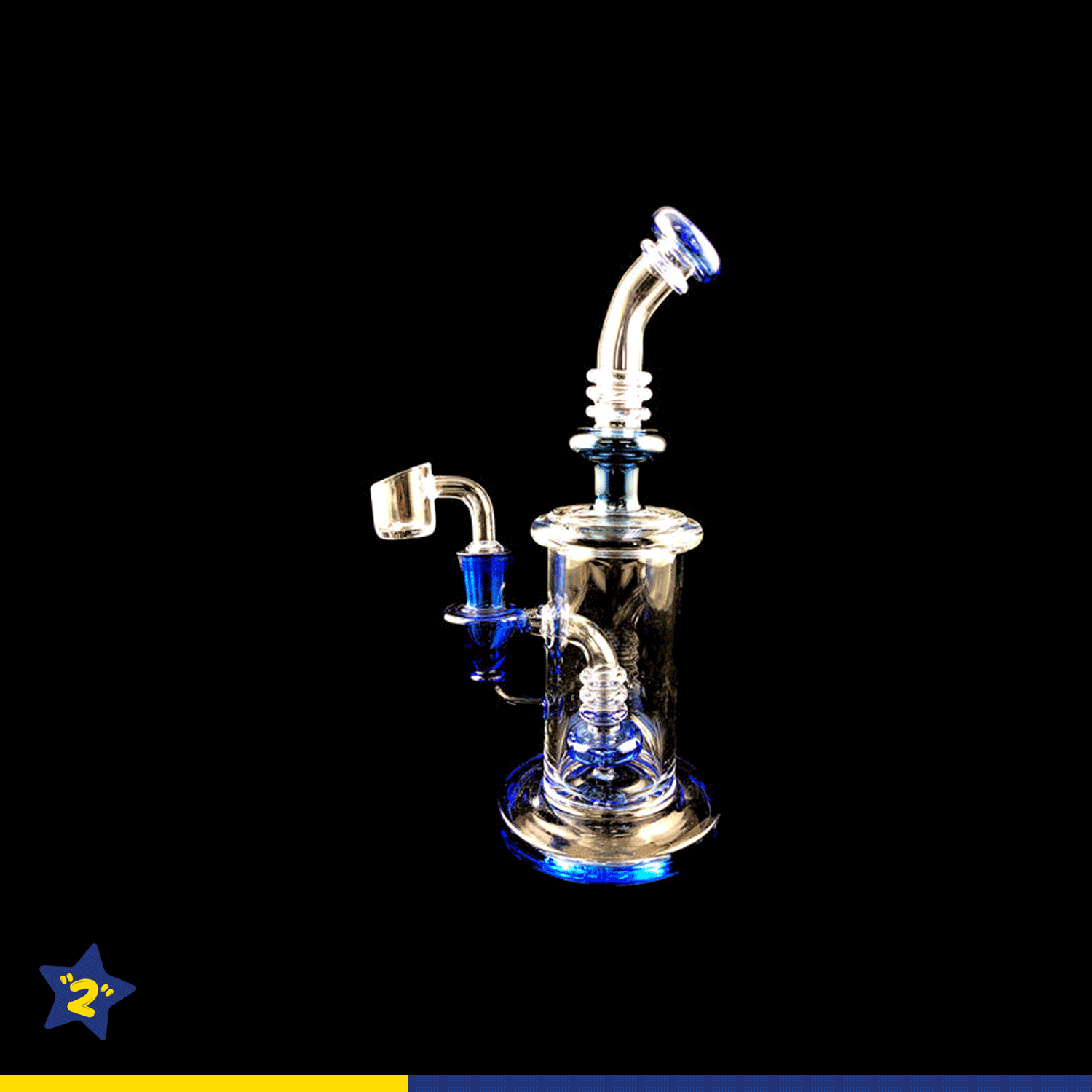 Triple Ring Shower Perc Dab Rig