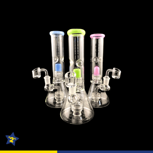Slime Color Matrix & Shower Perc Beaker Dab Rig