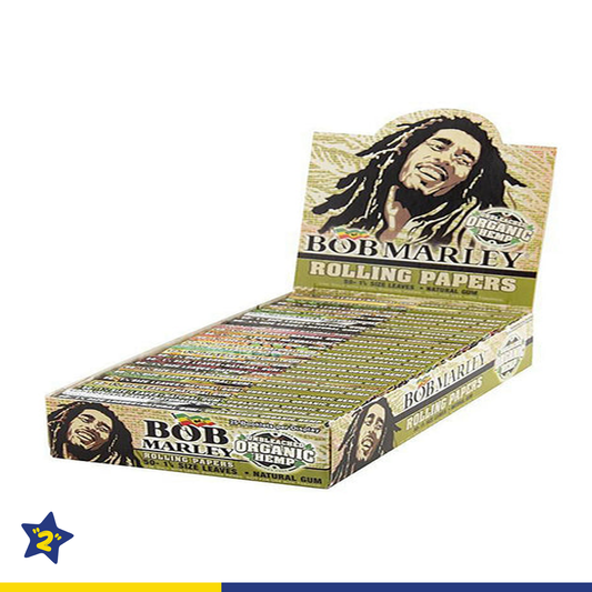 Bob Marley 1 1/4" Size Unbleached Hemp Rolling Paper
