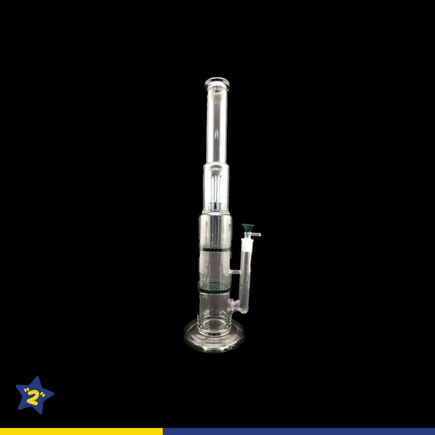 19" Double Honeycomb & Tree Perc Water Pipe