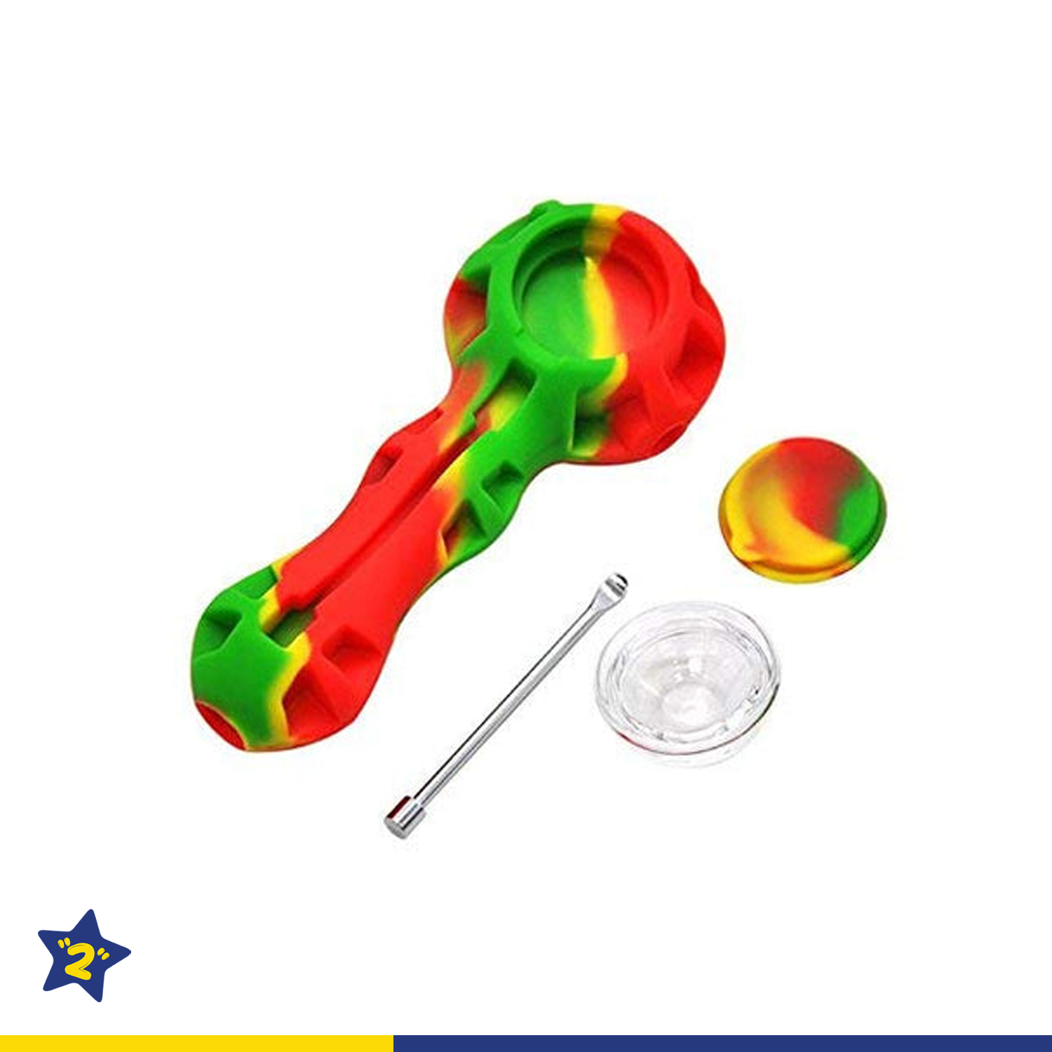 4" Silicone Hand Pipe (6 Pack)