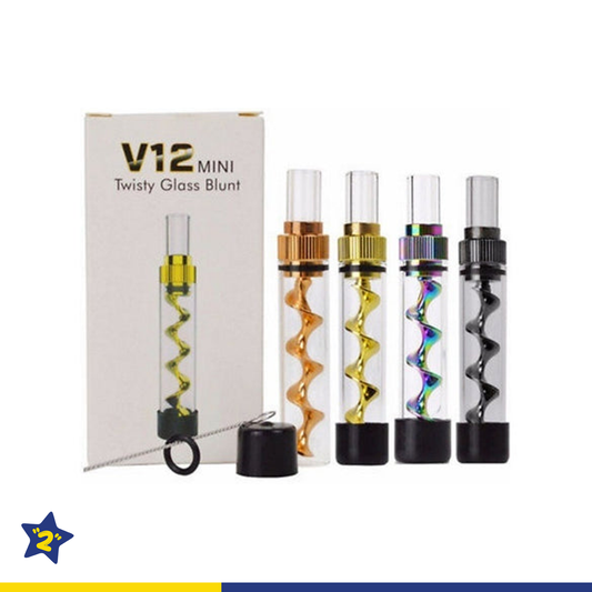 3.5" V12 Mini Twisty Glass Blunt