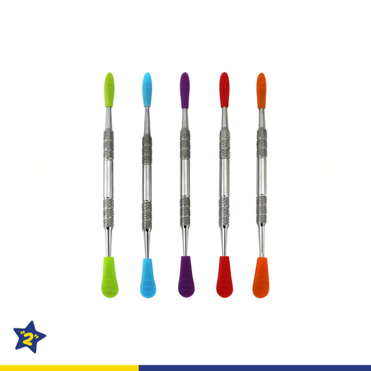 5" Silicone Cover Tip Stainless Steel Dabbers (20 Pack)