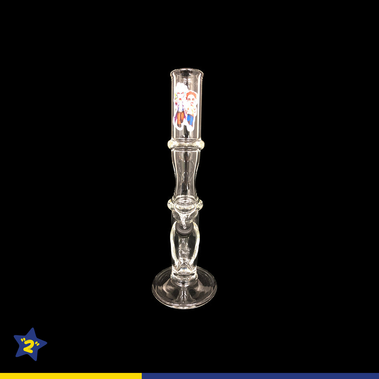 10" Double Ring Wine Base Water Pipe