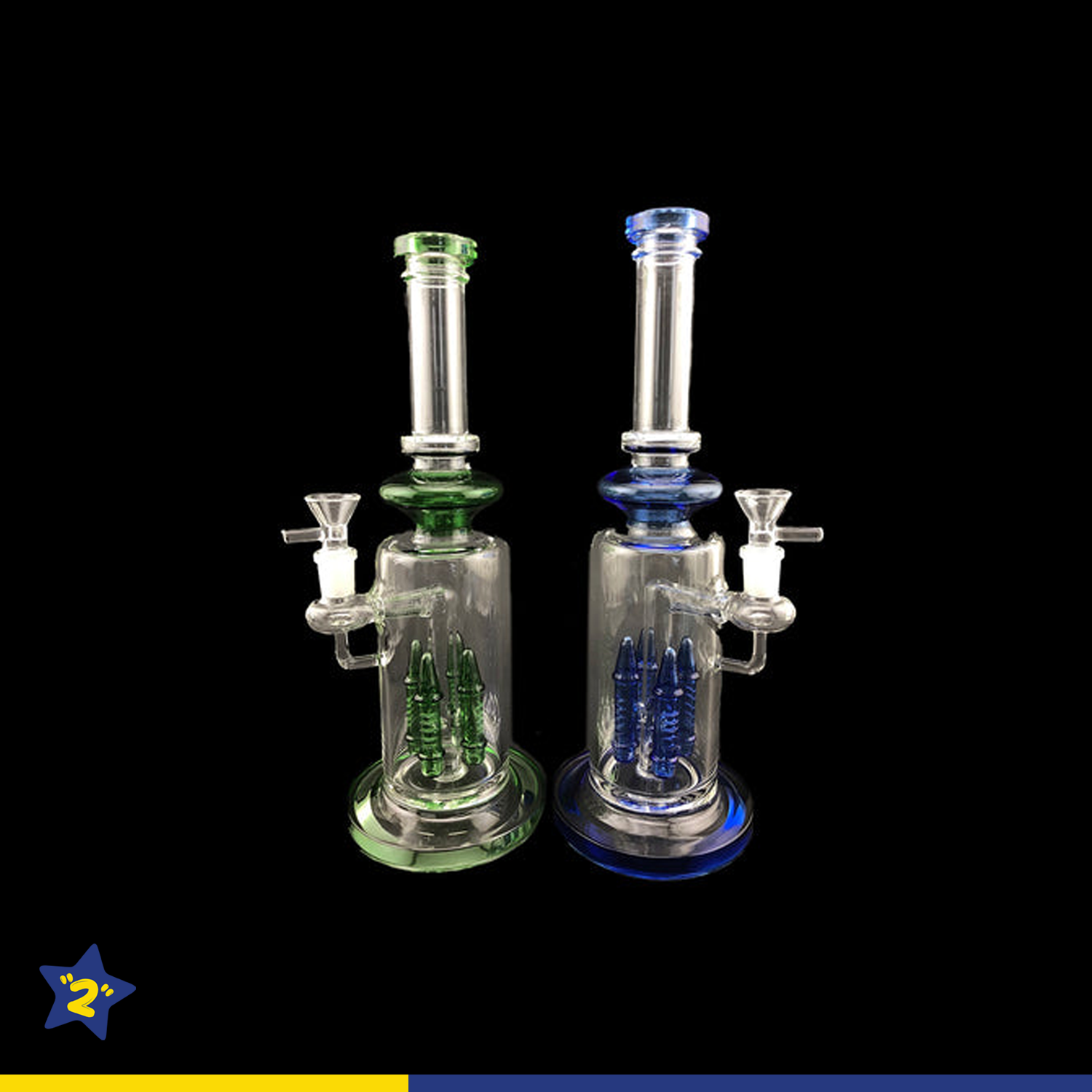 12" Quad Rocket Chamber Water Pipe