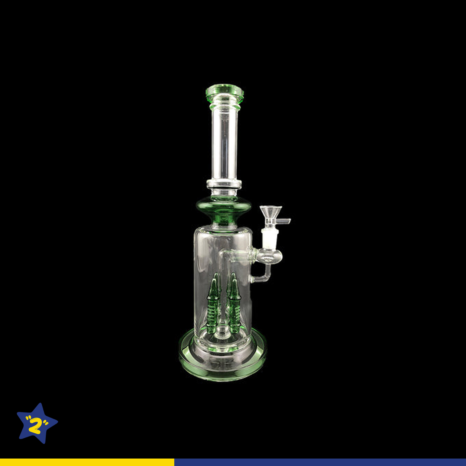 12" Quad Rocket Chamber Water Pipe