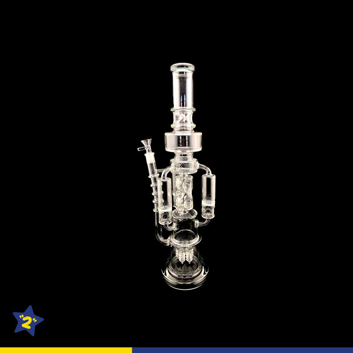 20" Triple Honeycomb Arm Drill Perc Water Pipe