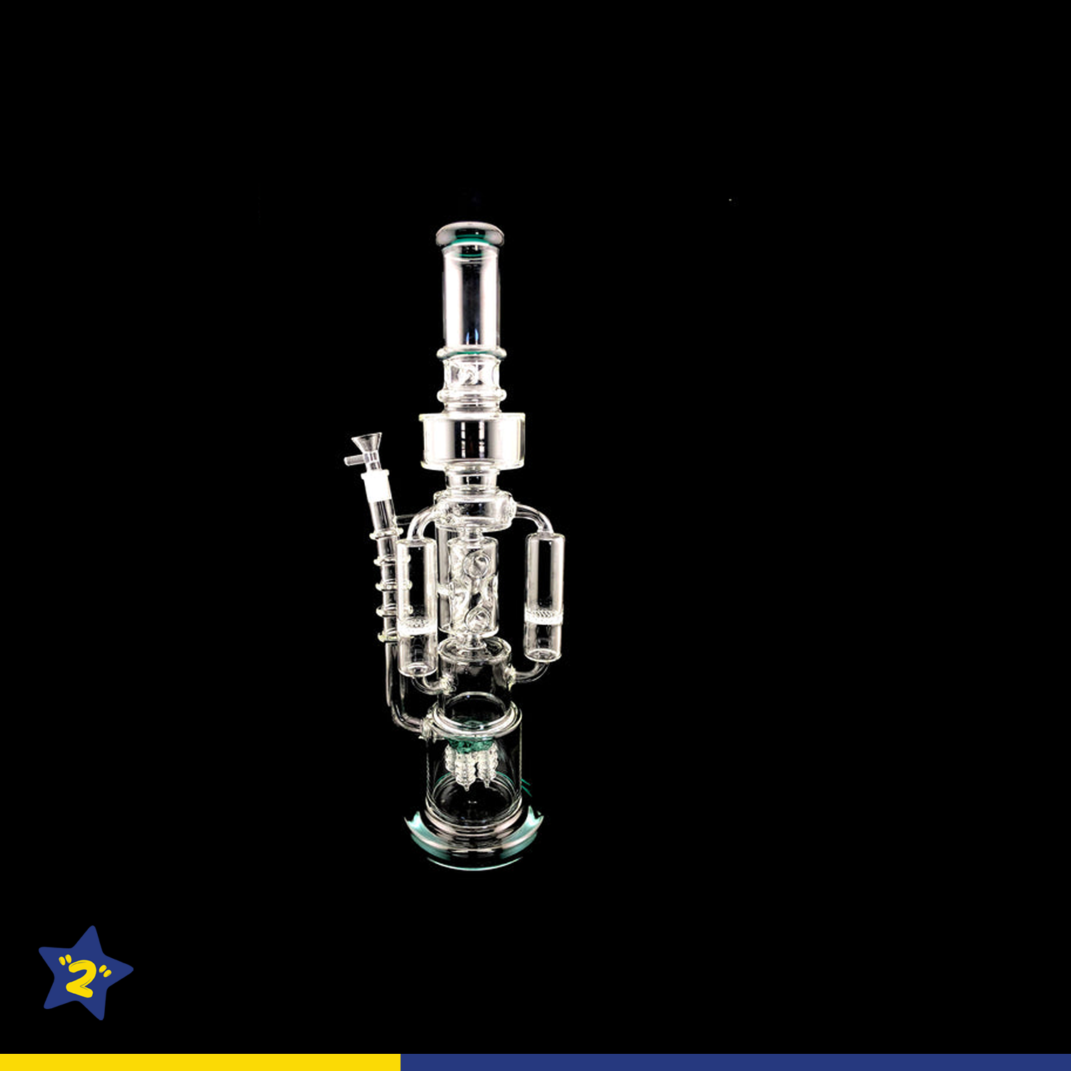 20" Triple Honeycomb Arm Drill Perc Water Pipe