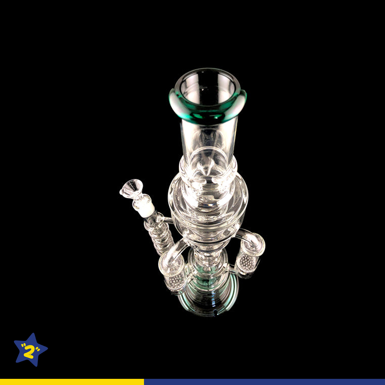 20" Triple Honeycomb Arm Drill Perc Water Pipe