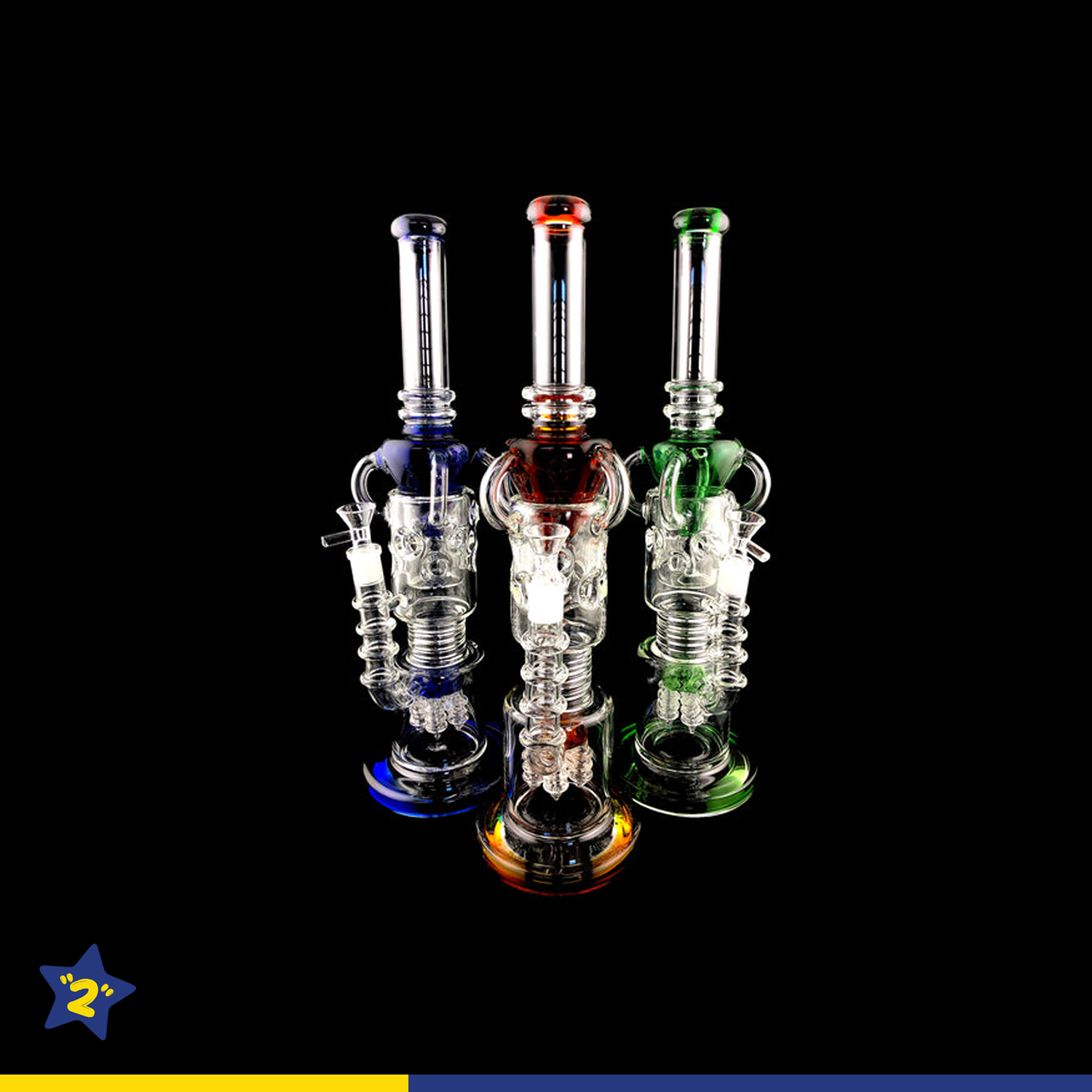 16" Terp Pearl Two Chamber Water Pipe