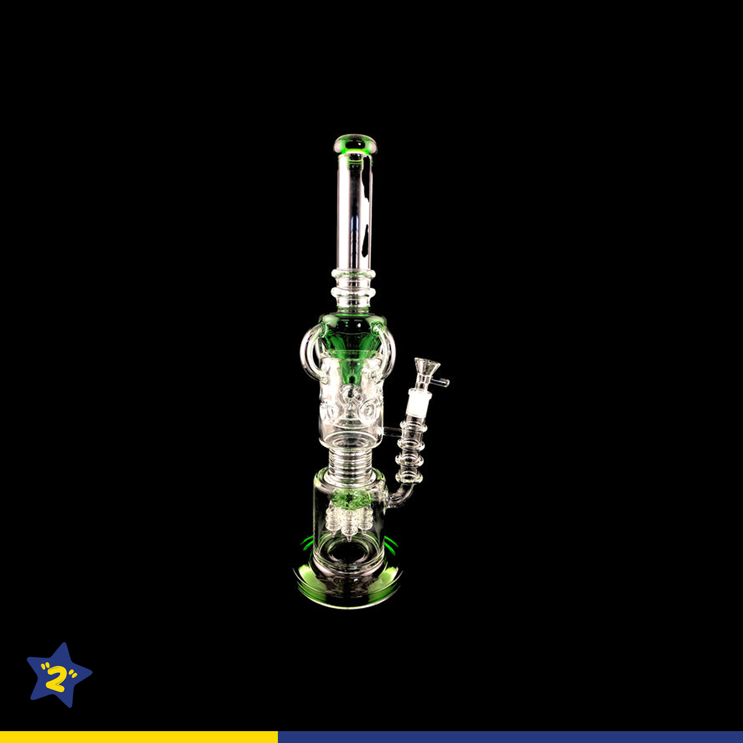 16" Terp Pearl Two Chamber Water Pipe