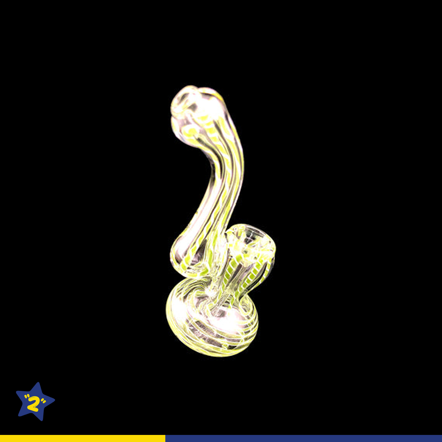 4" Mini Color Stripe Sherlock Bubbler