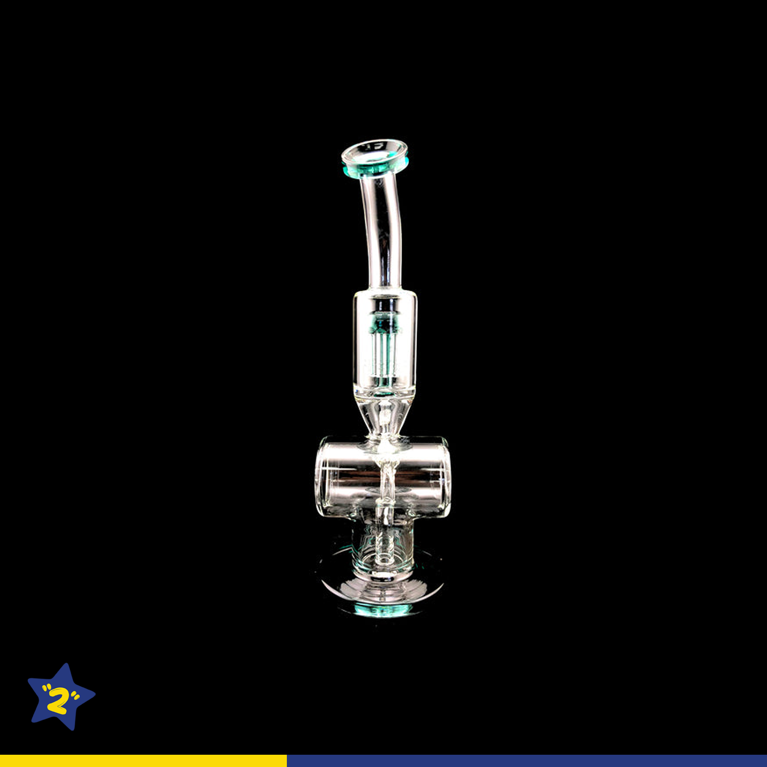 14" Hollow Cylinder Tree Perc Water Pipe