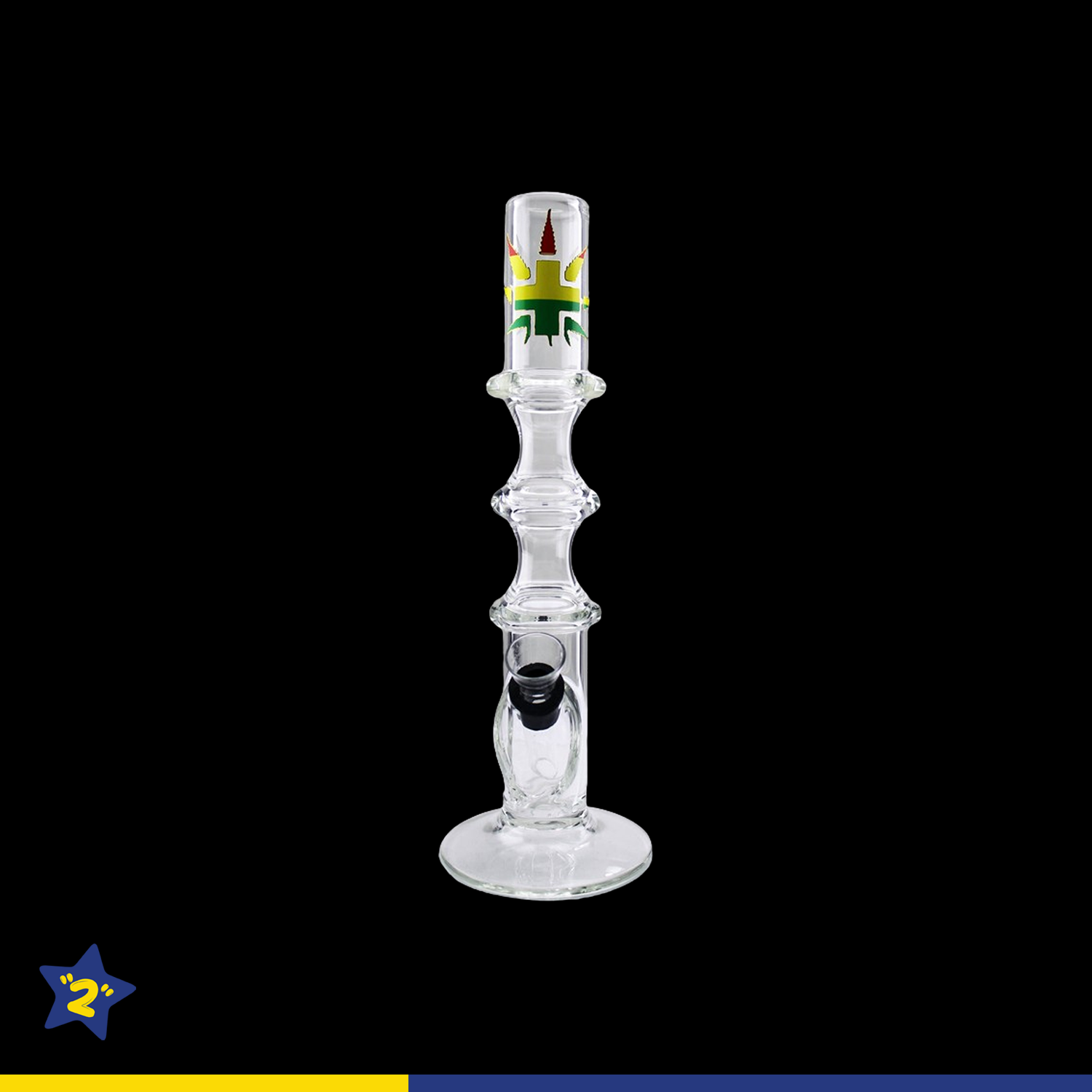 10" Double Ring Wine Base Water Pipe