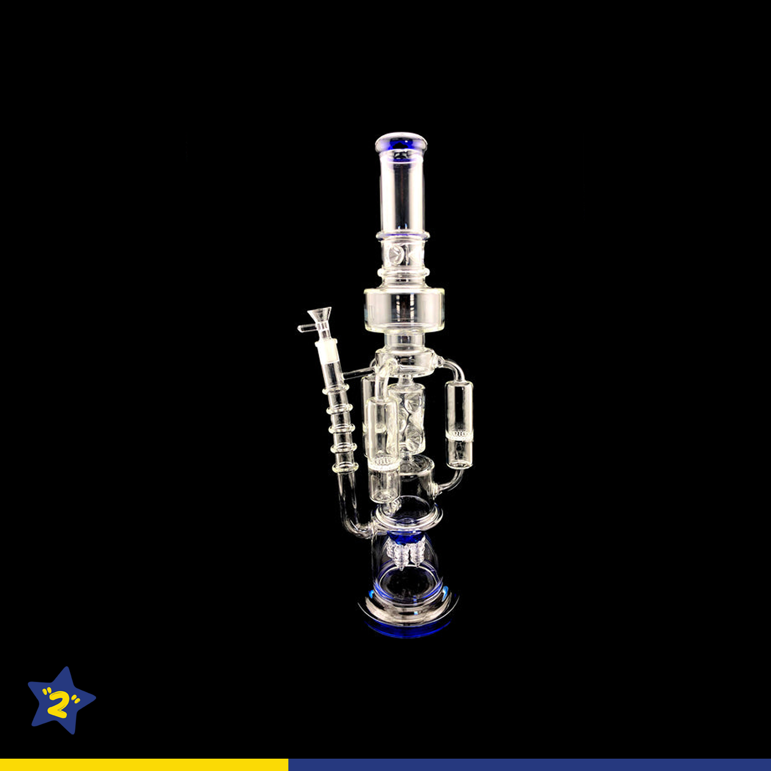 20" Triple Honeycomb Arm Drill Perc Water Pipe