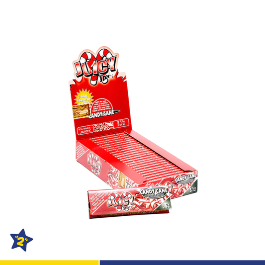 Juicy Jay's 1 1/4" Size Rolling Paper Candy Cane Flavor
