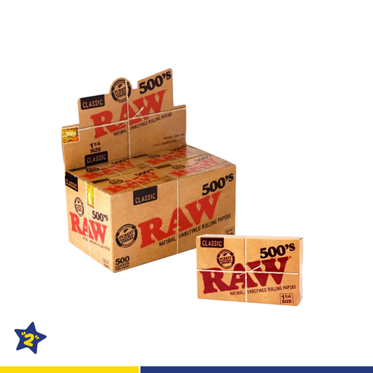 Raw Classic 500's 1 1/4" Rolling Paper