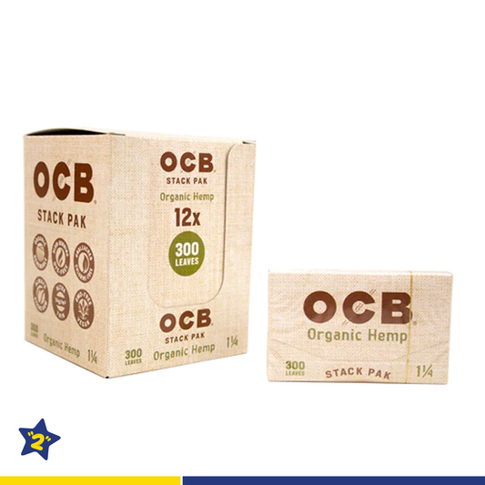 OCB Organic Hemp 1 1/4" Stack Pak Rolling Paper