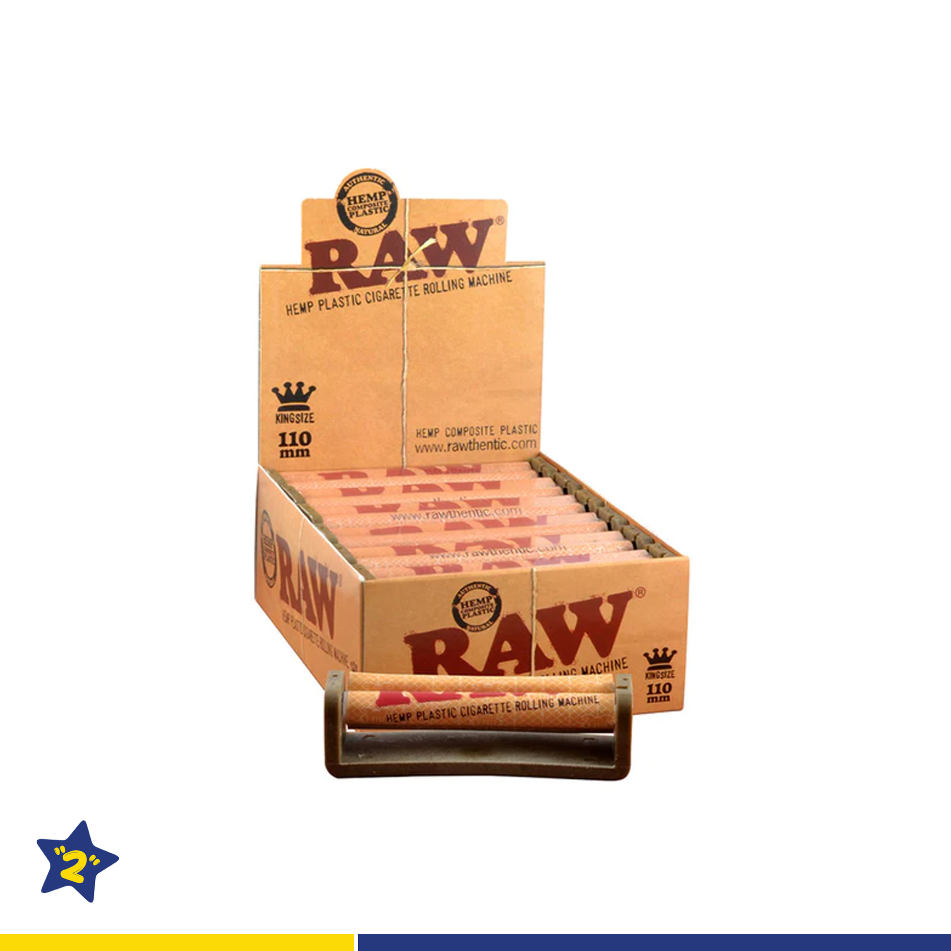 Raw 110mm King Size Cigarette Roller 12 pc Box