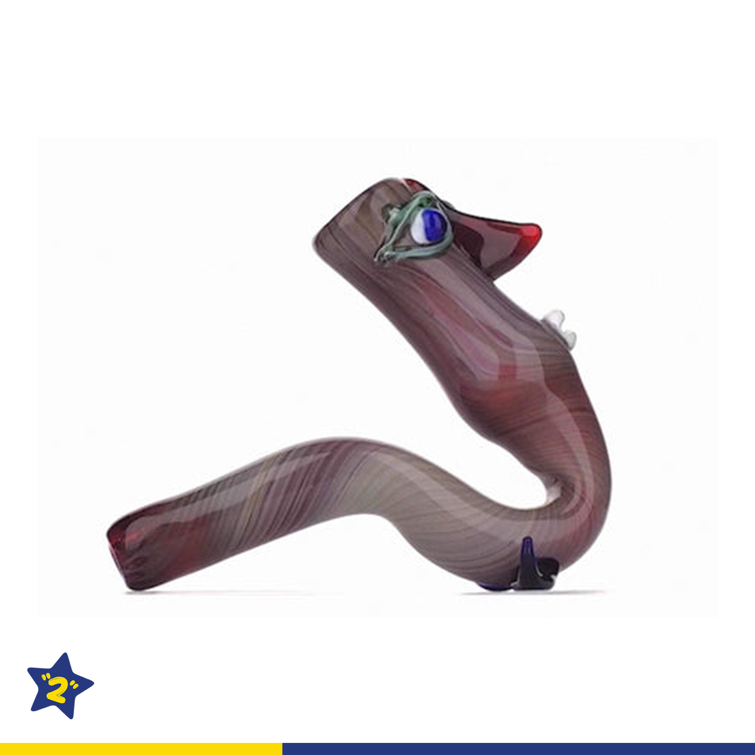 Heady Book Worm Pipe
