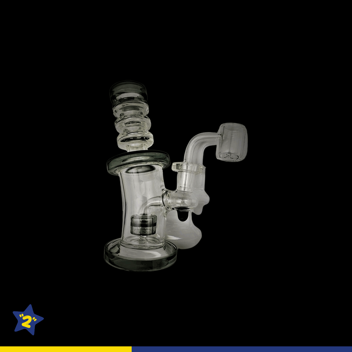 Shower Head Perk Dab Rig With 3 Ring Mouth