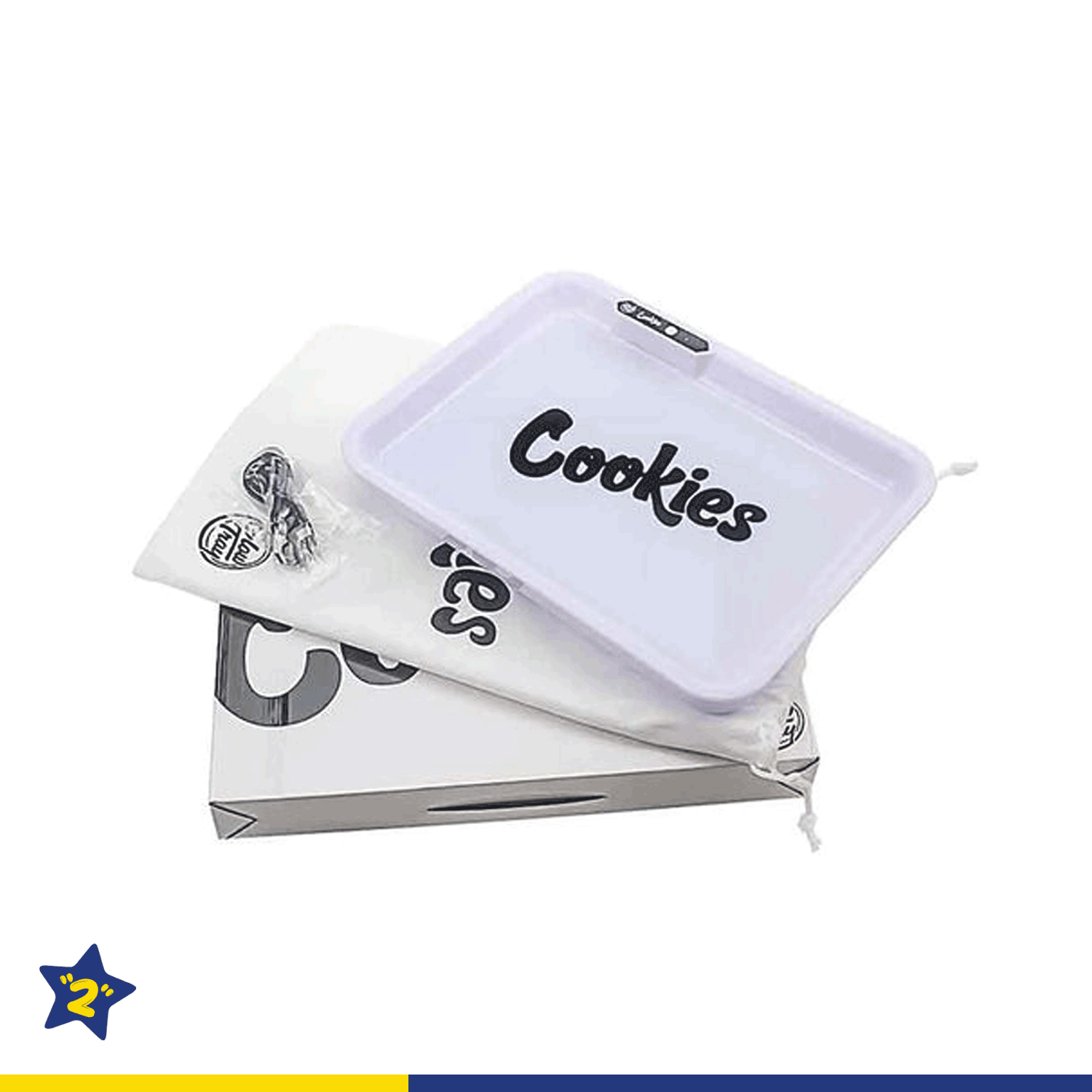 Cookies LED Glow Rolling Tray White 