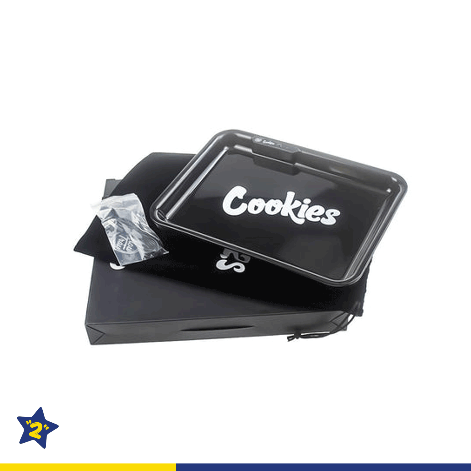Cookies LED Glow Rolling Tray Black
