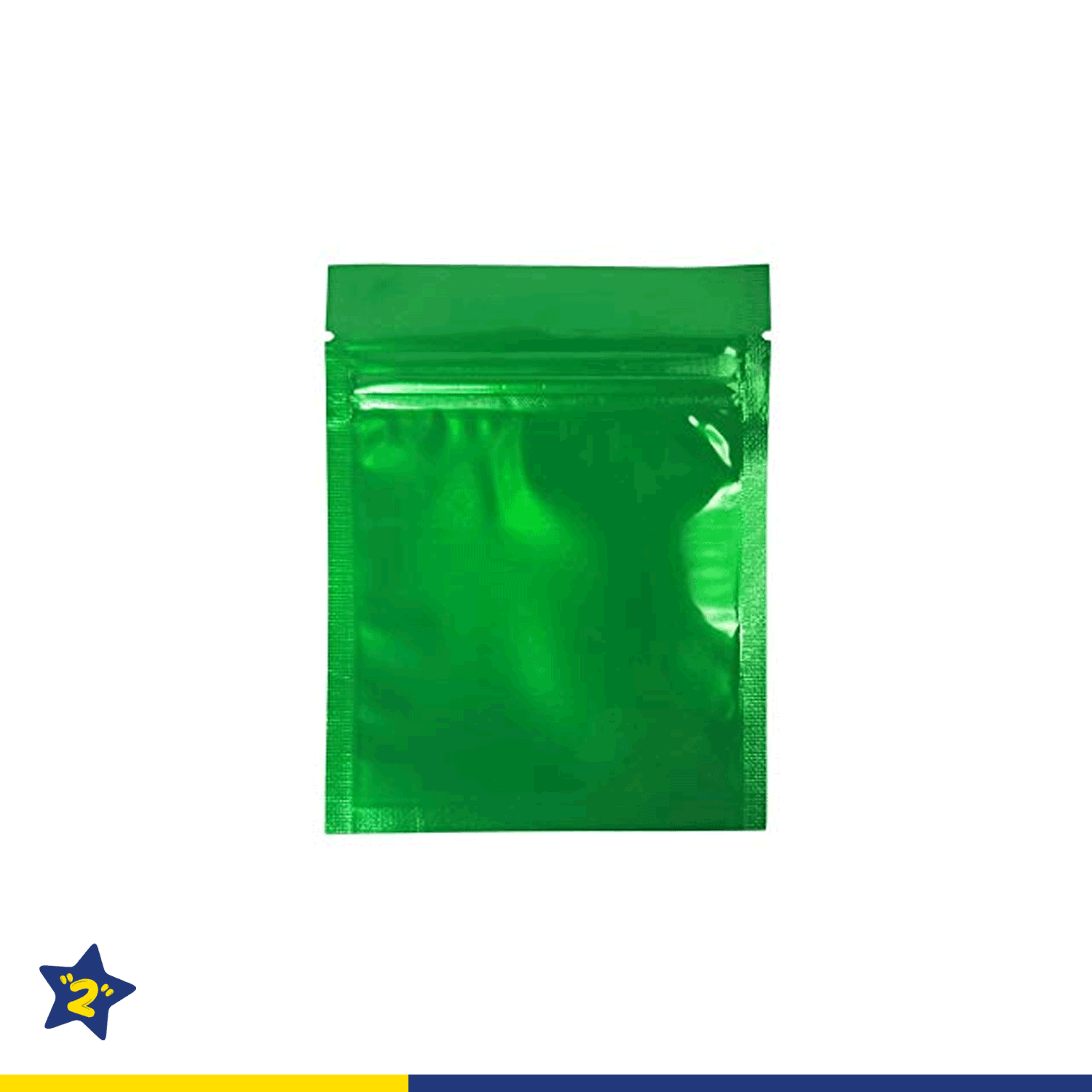 1/2 Gram Green Mylar Bag