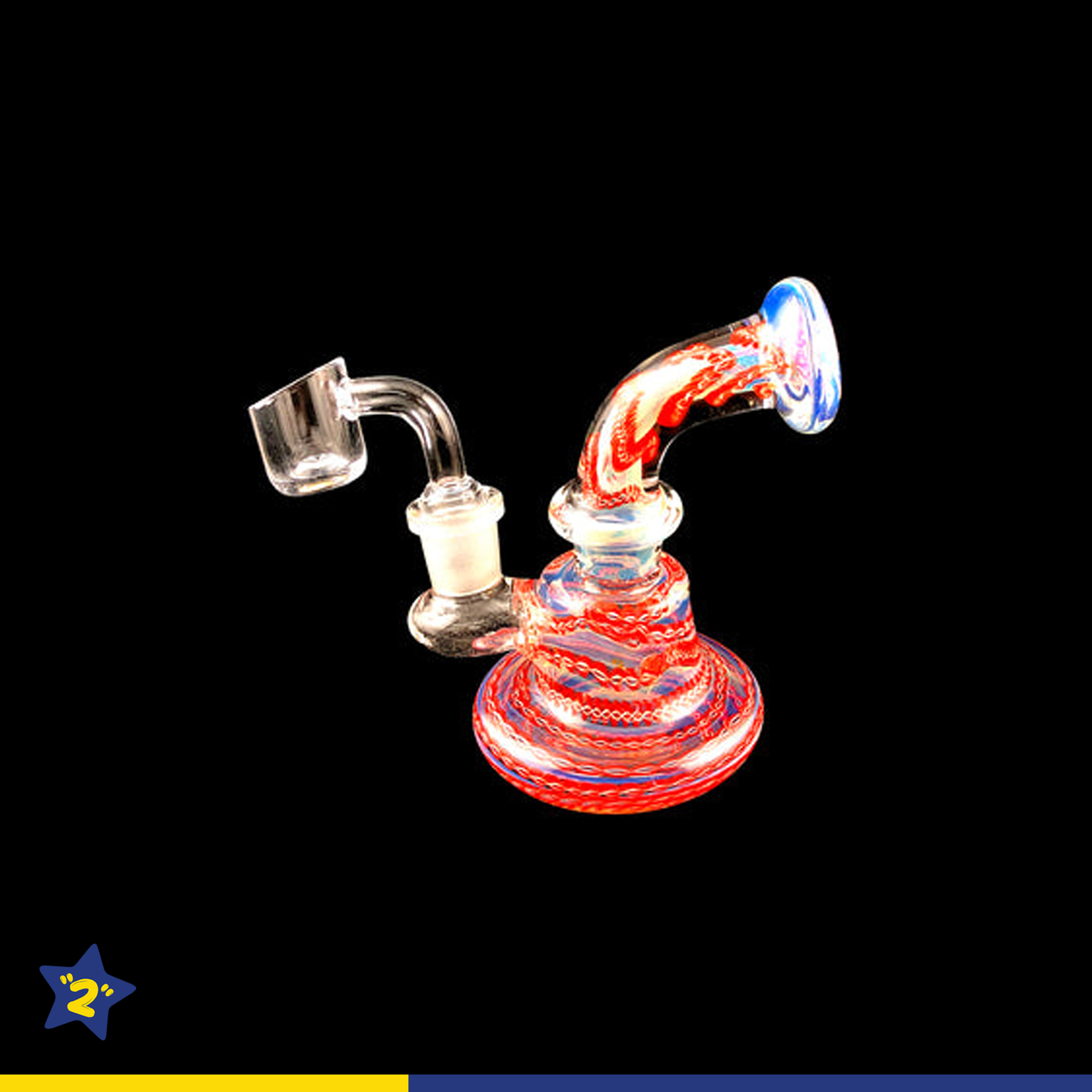  Fumed Inside Swirl Mini Dab Rig